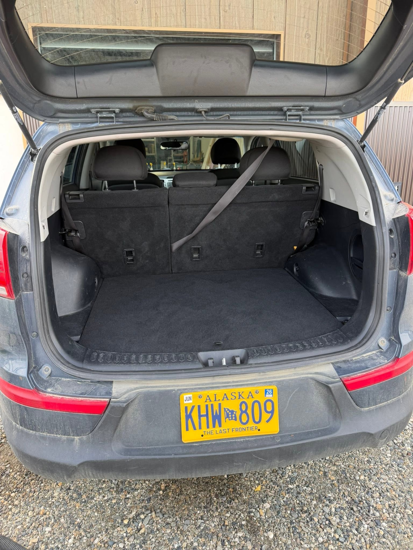 Freshly cleaned SUV cargo area